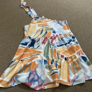 Colorful One-Shoulder Dress